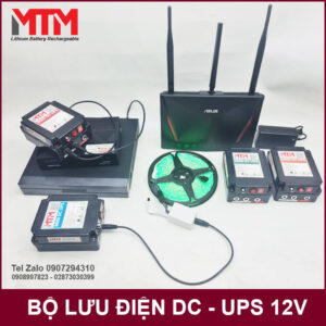 Bộ lưu điện cho camera wifi modem đèn DC 12V 15600mAh MTM 20