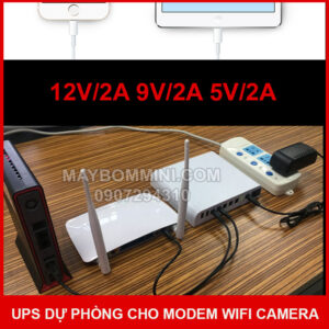 UPS dự phòng modem wifi camera 5V 9V 12V 24000mAh 15