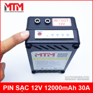 Box pin sạc lithium 12V 12000mAh 30A MTM 13