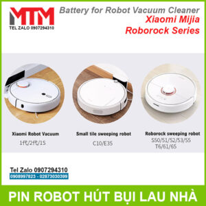 Pin robot hút bụi lau nhà Xiaomi Mijia Roborock Series - 14.4V 4400mAh 19