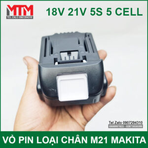 Vỏ pin Makita M21 18V 21V 5 cell kèm báo pin mạch sạc bảo vệ 80A 21