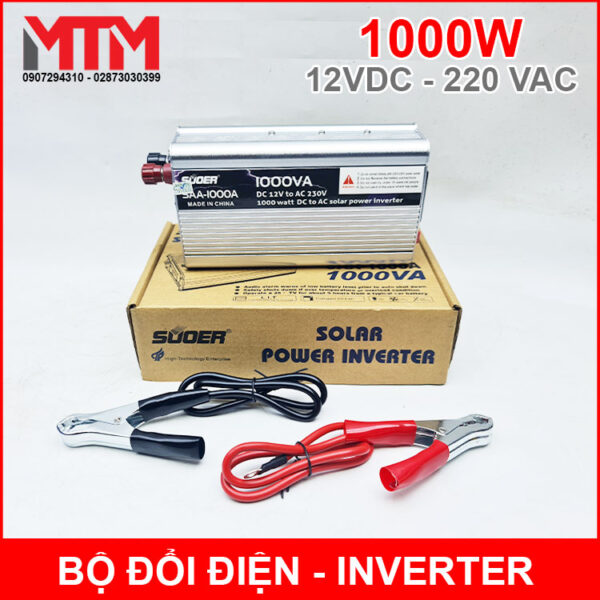 Bộ inverter 12V ra 220V 1000W SUOER SAA-1000A 3