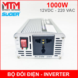 Bộ inverter 12V ra 220V 1000W SUOER SAA-1000A 15