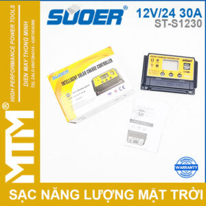 Bộ điều khiển sạc năng lượng mặt trời thông minh 12V24V 30A Suoer ST-S1230 - chính hãng 13