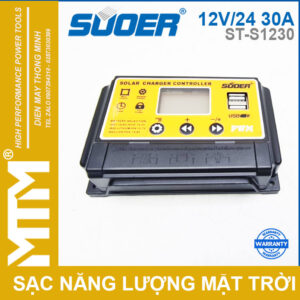 Bộ điều khiển sạc năng lượng mặt trời thông minh 12V24V 30A Suoer ST-S1230 - chính hãng 16