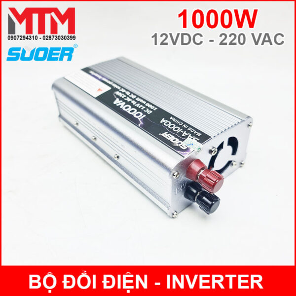 Bộ inverter 12V ra 220V 1000W SUOER SAA-1000A 9