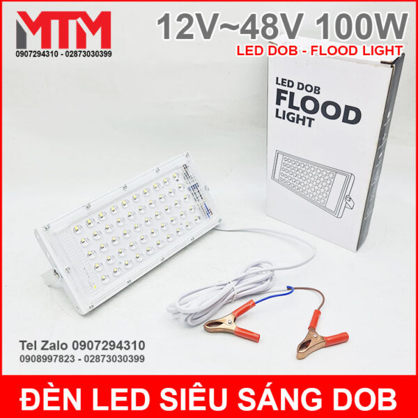 Đèn led siêu sáng 12V 48V 100W DC - Led DOB Flood Light 9