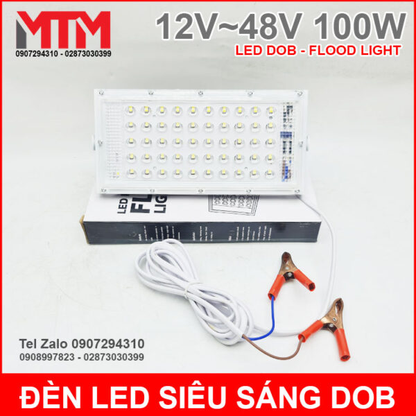 Đèn led siêu sáng 12V 48V 100W DC - Led DOB Flood Light 6