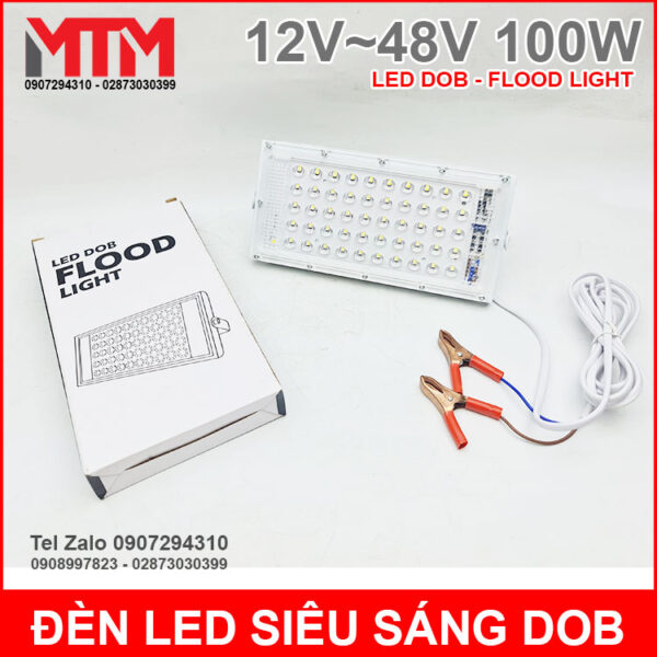 Đèn led siêu sáng 12V 48V 100W DC - Led DOB Flood Light 3