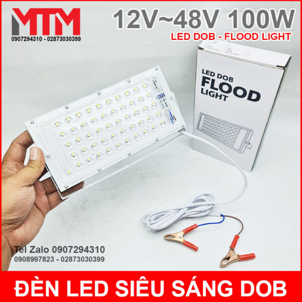 Đèn led siêu sáng 12V 48V 100W DC - Led DOB Flood Light 4