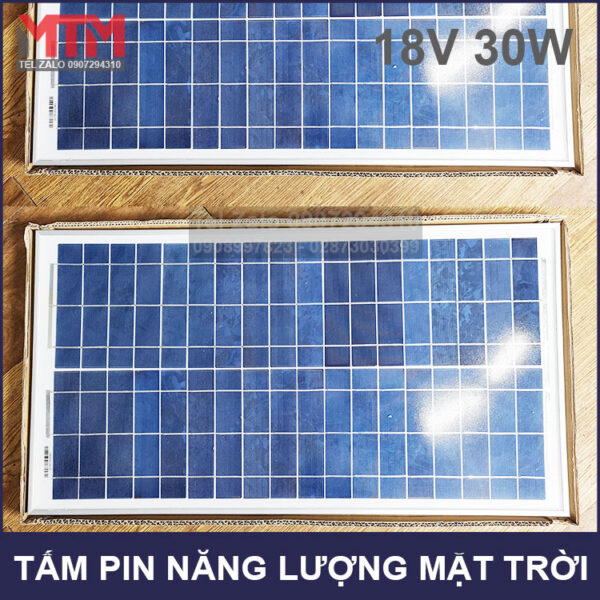 Tấm pin năng lượng mặt trời 18V 30W 4