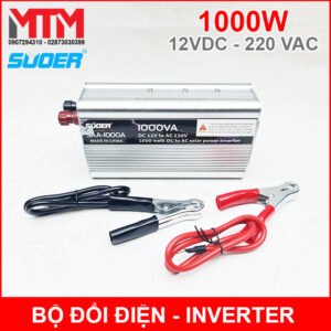 Bộ inverter 12V ra 220V 1000W SUOER SAA-1000A 14