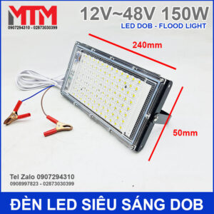 Đèn led siêu sáng 12V 48V 150W DC - Led DOB Flood Light 21