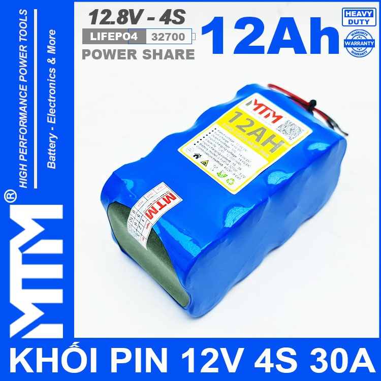 Pin 12.8V 4S - LiFePo4