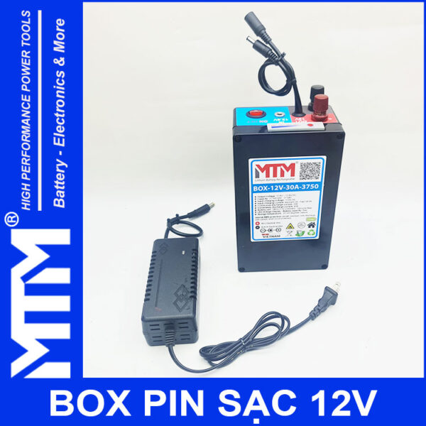 Ban Box Pin 12V 30A 3S15P 18650 3750mAh cell 2500mAh MTM
