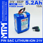 Ban pin 21V 5200mAh 10A 5S2P MTM