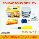 Bao trom hong ngoai 220V 1 am thanh Duyka DK221