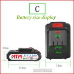 Battery size display 21V C