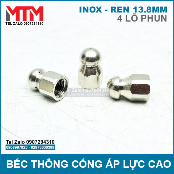 Bec thong cong ap luc cao inox 4 lo