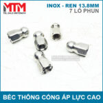 Bec thong cong ap luc cao inox 7 lo