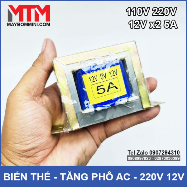 Bien ap tang pho 12Vx2 5A