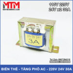 Bien ap tang pho 24Vx2 30A