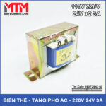 Bien the AC 220v 24v chinh hang