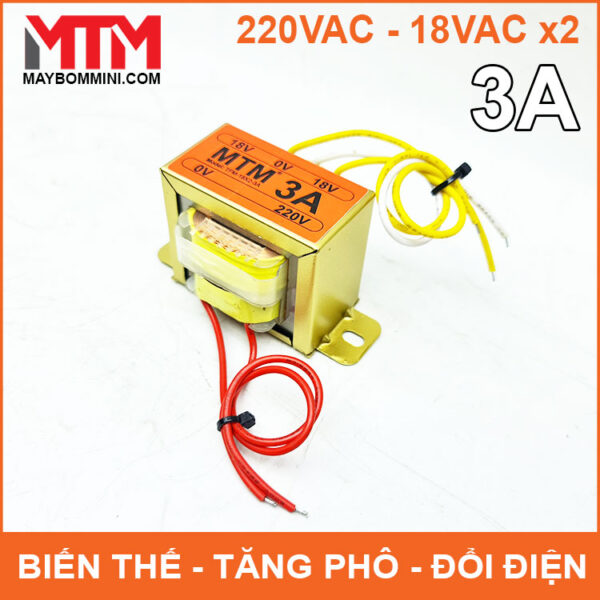 Bien the bien ap tang pho doi dien AC 220V ra 18V 3A gia re