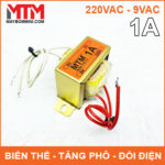 Bien the bien ap tang pho doi dien AC 220V ra 9V 1A