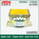 Bien the bien ap tang pho doi dien AC 220V ra110V 4A 70VA