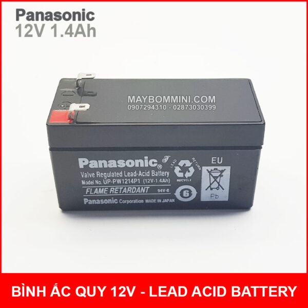 Binh ac quy 12V 1400mah Panasonoc