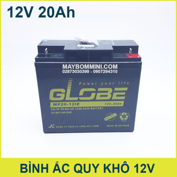 Binh ac quy kho 12V 20Ah Globe