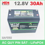 Binh ac quy pin 12V 14Ah 30A Lifepo4 gia re