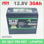 Binh ac quy pin 12V 30Ah 30A Lifepo4