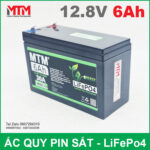 Binh ac quy pin 12V 6Ah 30A Lifepo4 chinh hang