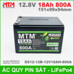 Binh ac quy pin xe may 12V 18Ah 800A ES12 12B 12V18AH 800A