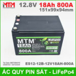 Binh ac quy pin xe may 12V 18Ah 800A ES12 12B 12V18AH 800A khoi dong xe may