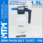 Binh phun bot tuyet dung pin chinh hang