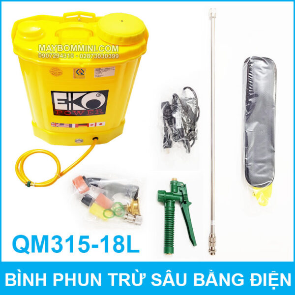 Binh phun thuoc tru sau bang dien QM315 18L