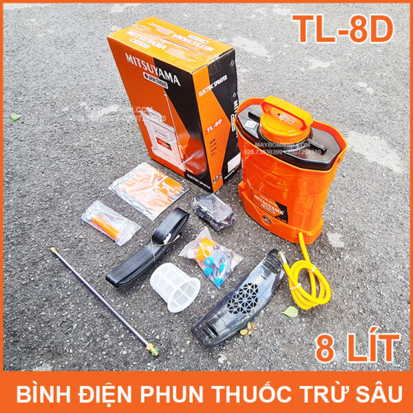 Binh phun thuoc tru sau phun khu khuan tuoi cay Mitsuyama TL 8D 8L chinh hang