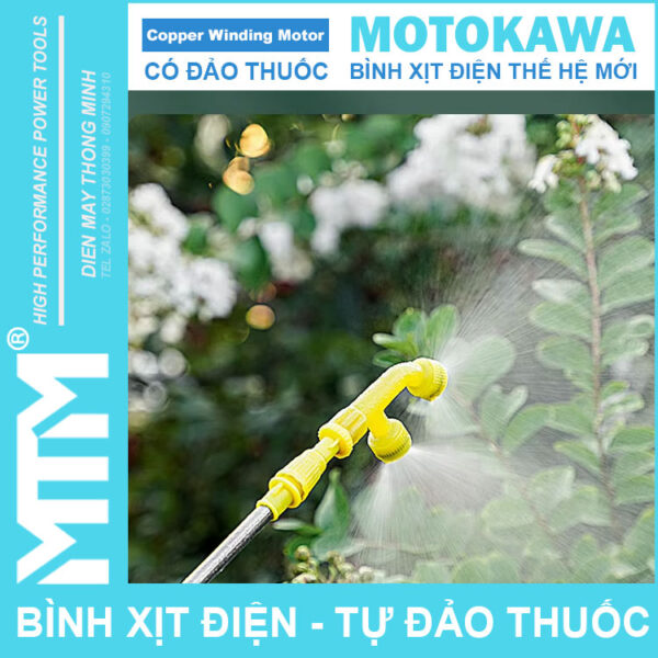 Binh phun xit dien the he moi dao thuoc Motokawa phun xit tuoi cay tru sau