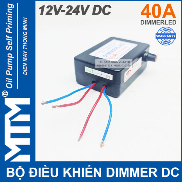 Bo dieu khien dimmer DC 12v 24v 40A motor dvc