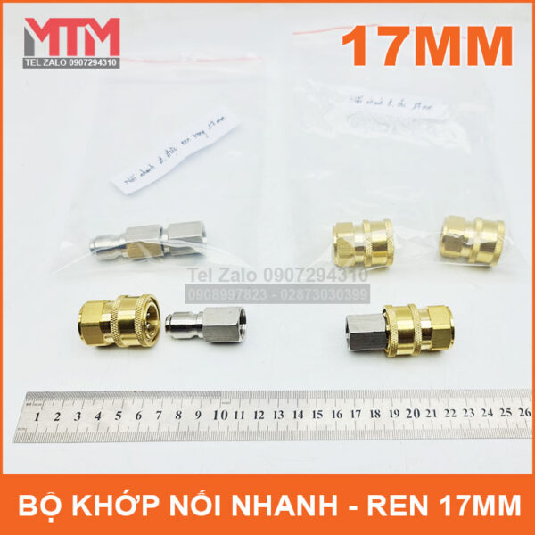 Bo khop noi nhanh ren 17mm