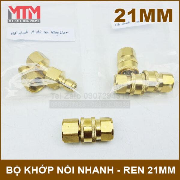 Bo khop noi nhanh ren 21mm