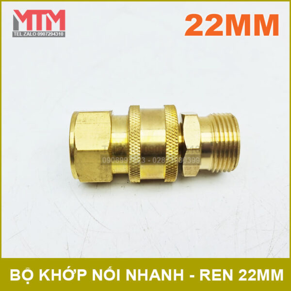 Bo khop noi nhanh ren 22mm