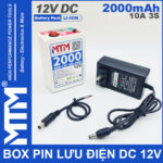 Bo luu dien DC 12V 10A 3S 2000mah MTM chinh hang