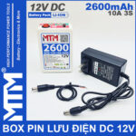 Bo luu dien DC 12V 10A 3S 2600mah MTM chinh hang