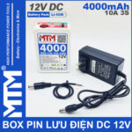 Bo luu dien DC 12V 10A 3S 4000mah MTM