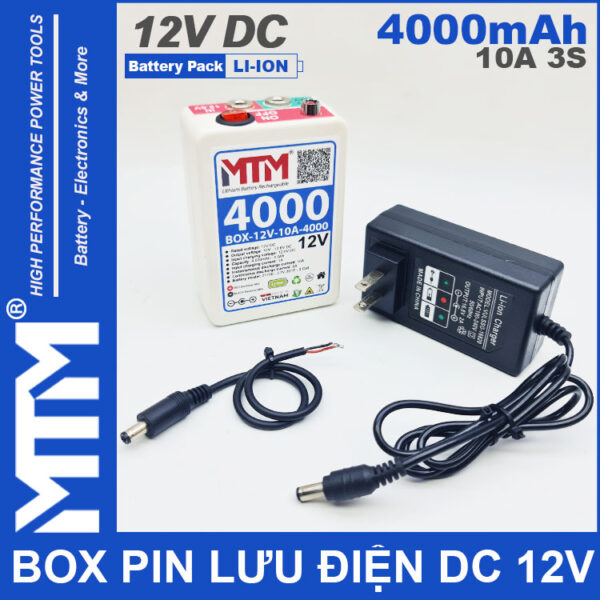 Bo luu dien DC 12V 10A 3S 4000mah MTM chinh hang