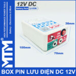 Bo luu dien DC 12V 10A 3S MTM kich thuoc